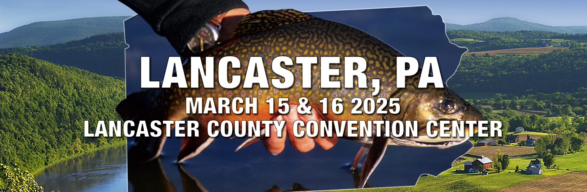 Badger Creek Fly Tying fly reel display, Lancaster Fly Fishing Show